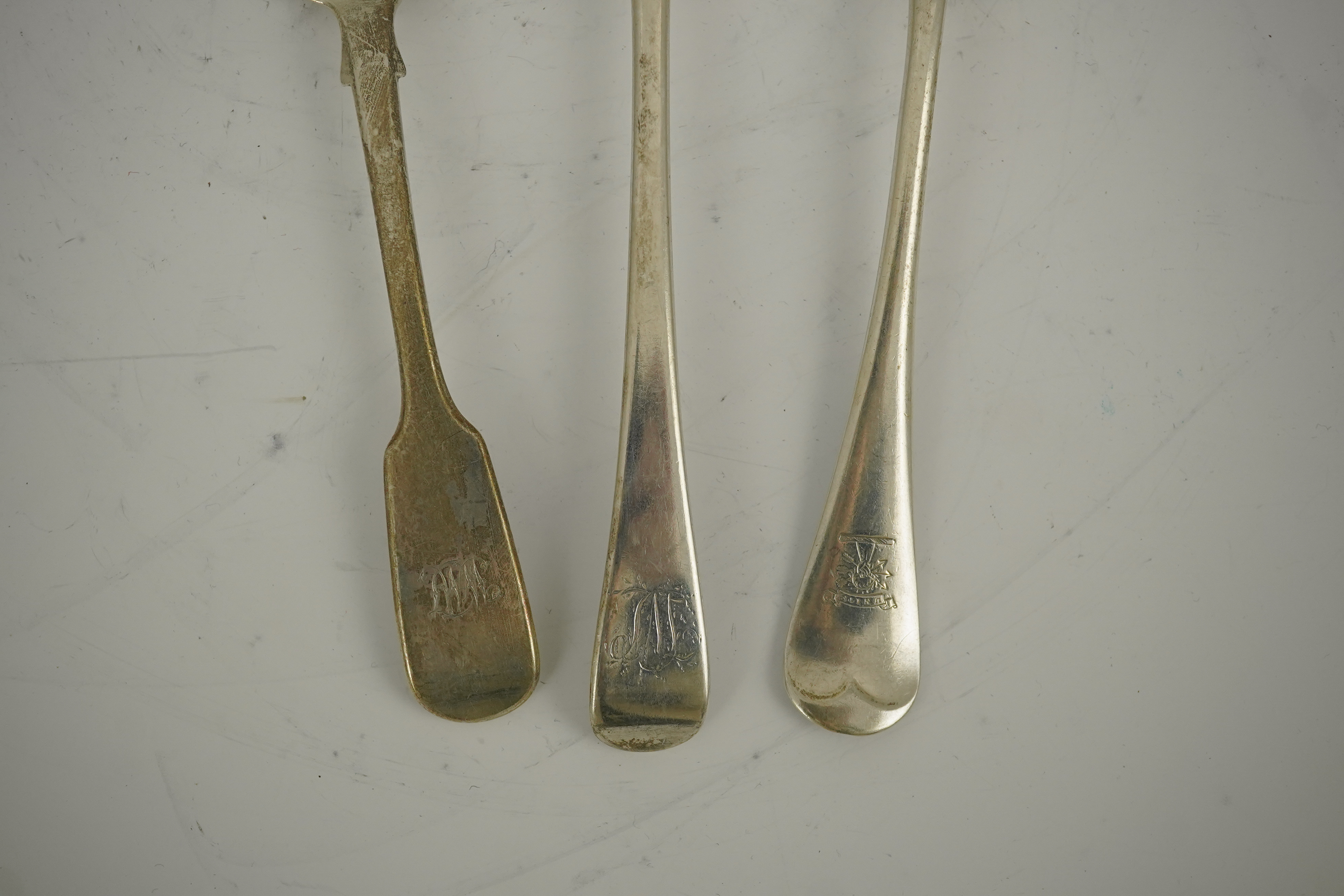 A quantity of assorted mainly 19th century and later silver flatware